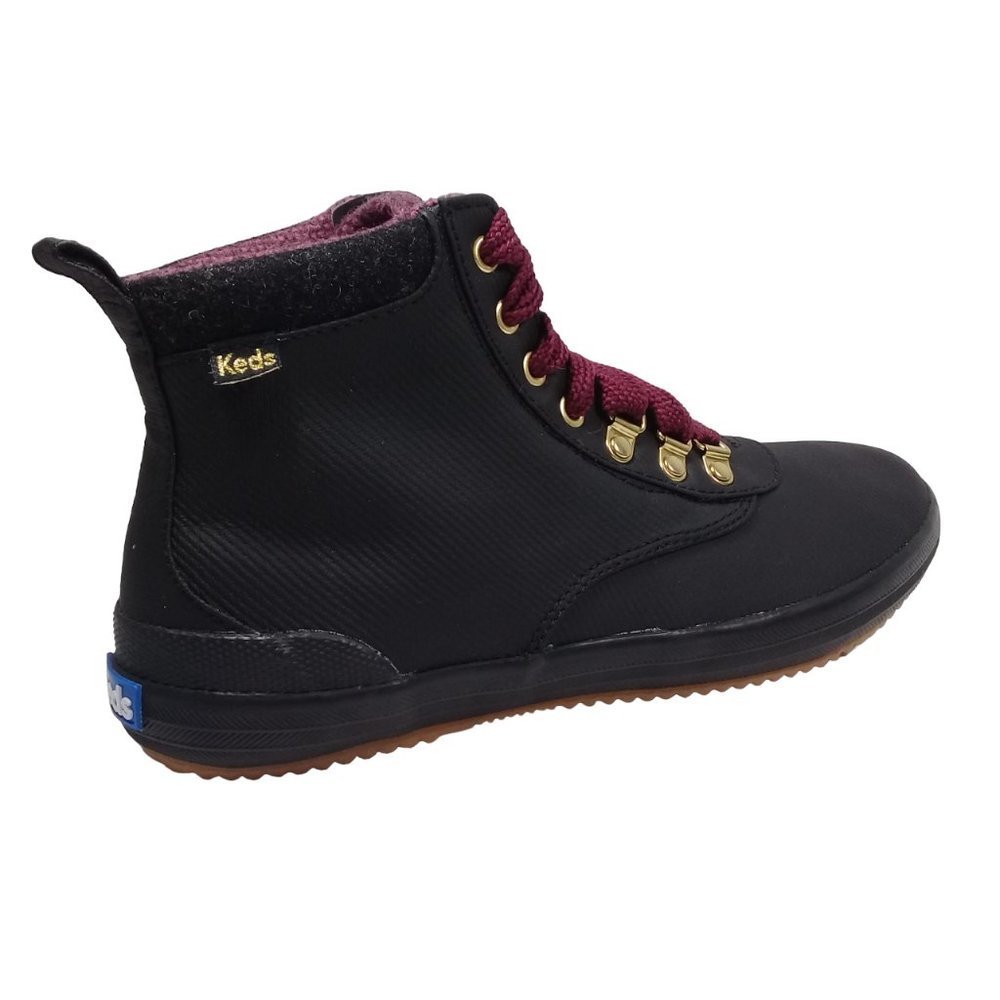 Keds Women's Water-Resistant Canvas Scout II Black Boots Size 7.5W - Picture 6 of 13